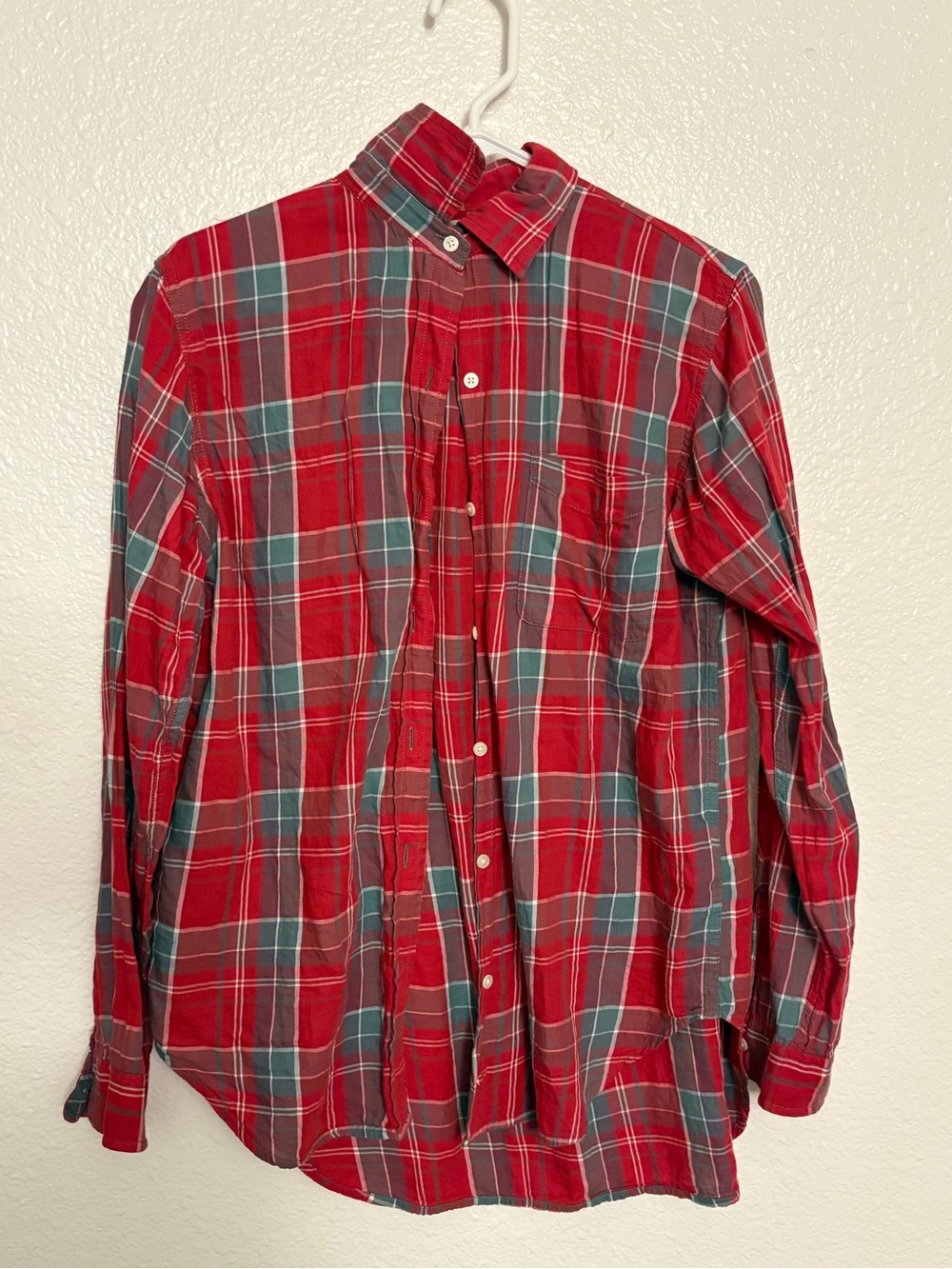 Denim & Supply Ralph Lauren RL Boyfriend Red Plaid Shirt M